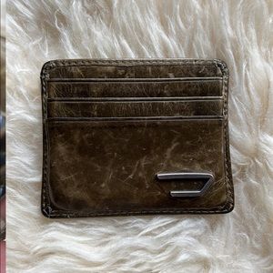 DIESEL leather card wallet